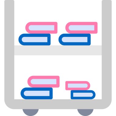 Rafta. Web simgesi basit illüstrasyon