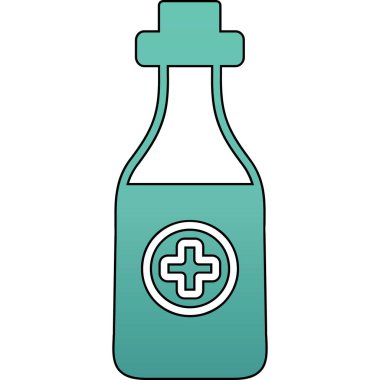 Şişe simgesi, anahat stili