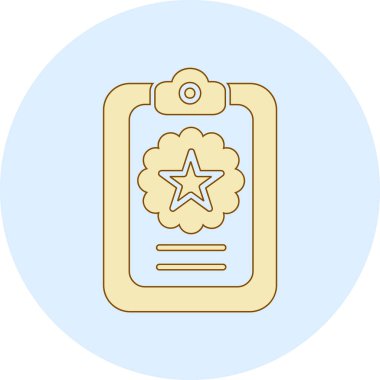 Madalya ikon vektör illüstrasyonu