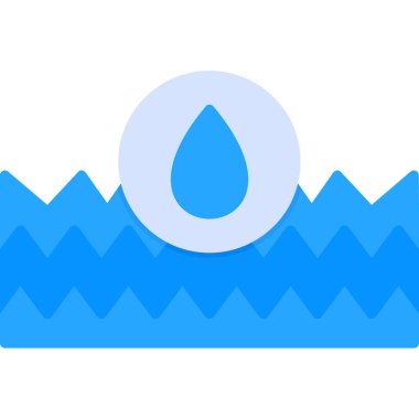 damla simgesi, vektör illüstrasyonu