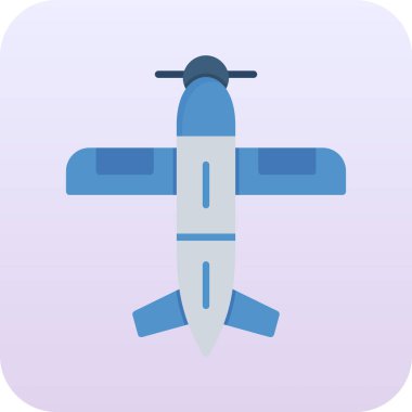 Uçak. Web simgesi basit illüstrasyon