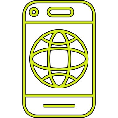 cep telefonu simgesi. vektör illüstrasyonu