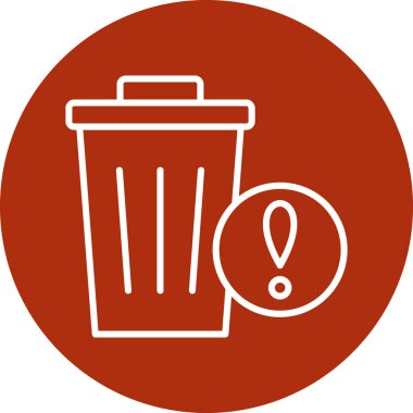 Bin simge vektör illüstrasyonu