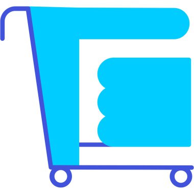 Sepet ikonu vektör illüstrasyonu