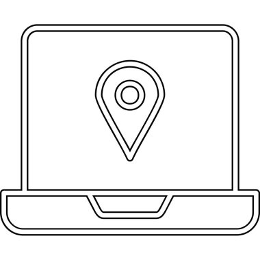 Konum vektör illüstrasyon tasarımı ile harita konum işaretleyici