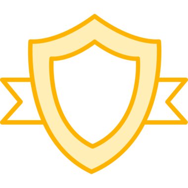 Altın Kalkan simgesi, vektör çizimi