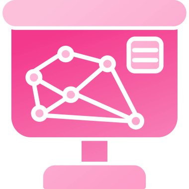Bir ağ simgesinin vektör illüstrasyonu
