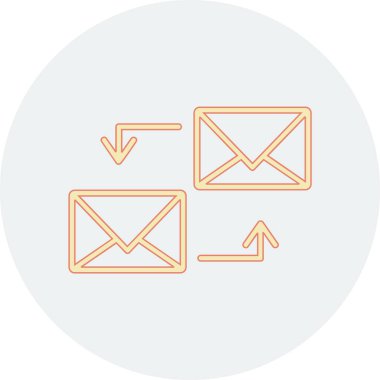 E- posta simgesinin vektör illüstrasyonu