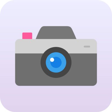 Fotoğraf kamerası vektör simgesi