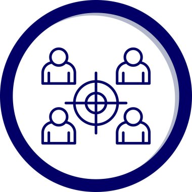 hedef simge, vektör illüstrasyonu