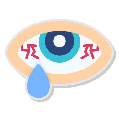 Göz. Web simgesi basit illüstrasyon