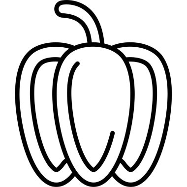 sebze simgesi, vektör illüstrasyonu