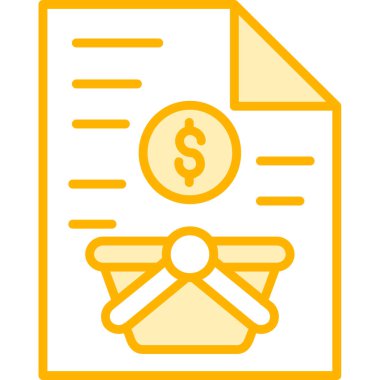 iş finans yönetimi simgesi - özet biçimi