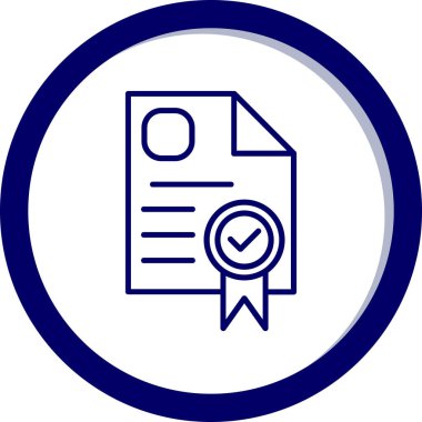 Belge simgesinin vektör illüstrasyonu