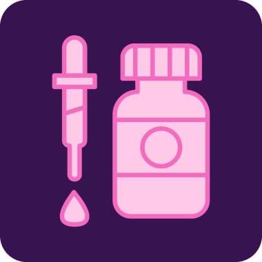 Bardakta sıvı olan bir şişe şurup.