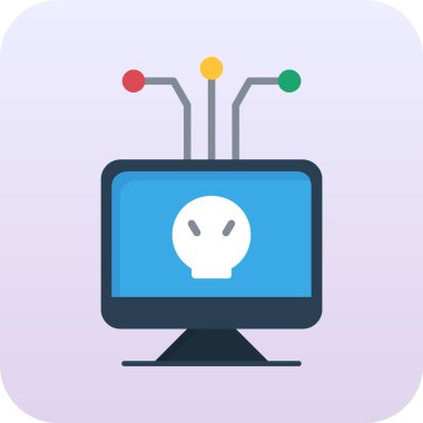 bilgisayar vektörü düz simge tasarımı