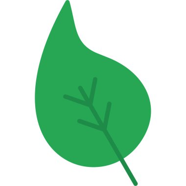 Yaprak. Web simgesi basit illüstrasyon