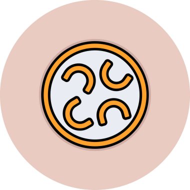 Tasarım için modaya uygun düz simgede evrensel vektör illüstrasyonu