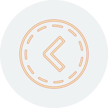 Saatin bir simgesinin vektör illüstrasyonu