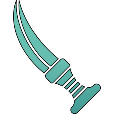 Bıçak simgesi, karikatür tarzı