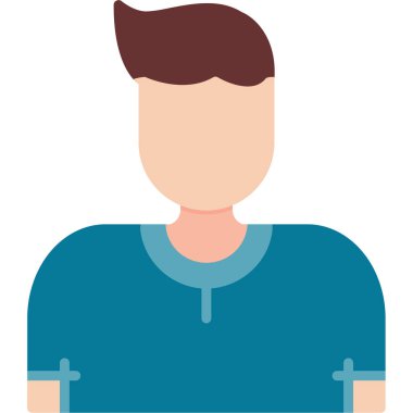 Mavi gömlekli adam.