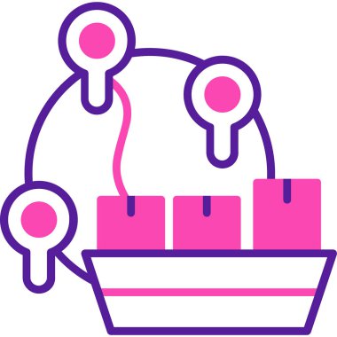 Hediye. Web simgesi basit illüstrasyon