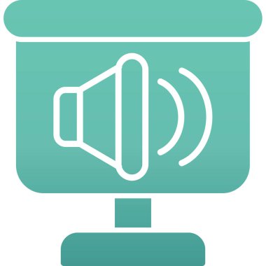 ses vektörü simgesi modern biçimi