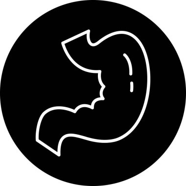 Bir bebeğin siyah-beyaz ikonunun vektör çizimi