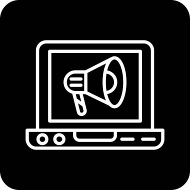 Pazarlama simgesinin vektör illüstrasyonu