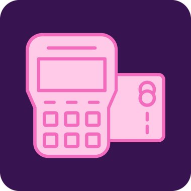 Hesap makinesi simgesinin vektör illüstrasyonu