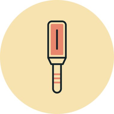 Termometre. Web simgesi basit illüstrasyon