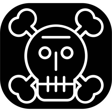 Kafatasının vektör çizimi