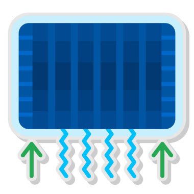 Klima. Web simgesi basit tasarım