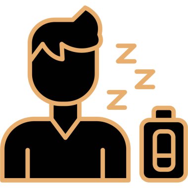 Bir şişe kahveyle uyuyan adam.