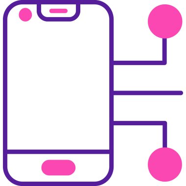 Telefon simgesi vektör illüstrasyonu