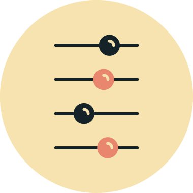 müzik notası ikon vektör illüstrasyonu