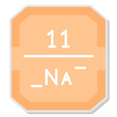 Kimyasal ağ ikonu vektör illüstrasyonu