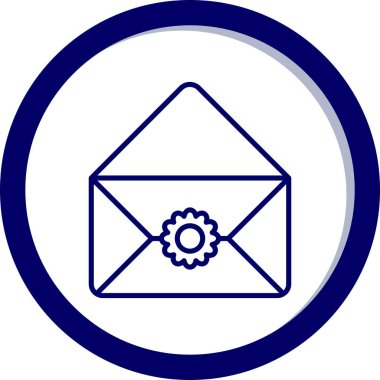 zarf simgesi vektör illüstrasyonu