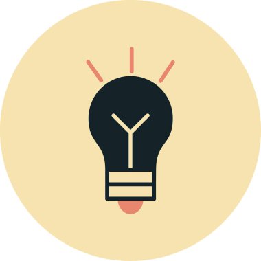 Ampul Simgesi, Vektör illüstrasyonu