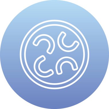 Bir spiral ile mavi bir dairenin çizimi