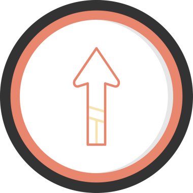 Ok simgesi. Web için vektör gösterimi.