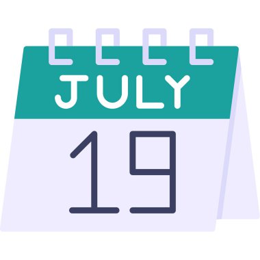 Takvim simgesi tasarımı, vektör illüstrasyonuName