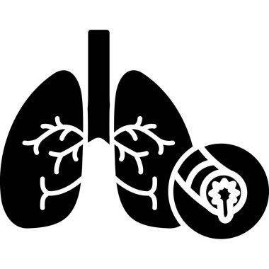 Ciğerler. Web simgesi basit tasarım