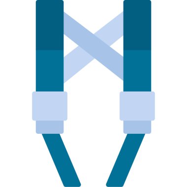 mavi ve gri renk vektörü simgesi