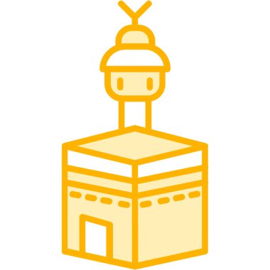 Bina. Web simgesi basit illüstrasyon