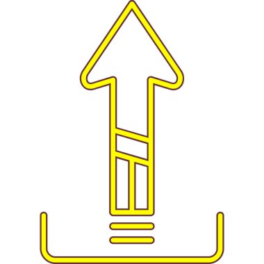 Yukarı Oklu Vektör Simgesi