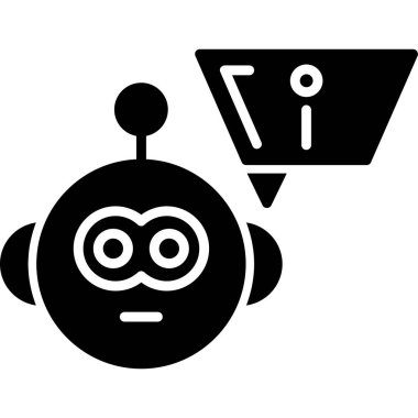 Vektör illüstrasyonu, robot simgesi