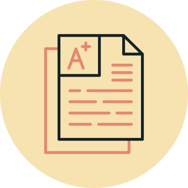 Dosya simgesinin vektör illüstrasyonu