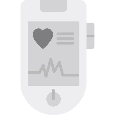 kalp atışı ikonu, vektör illüstrasyonu