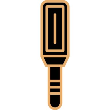 fırça simgesi. Düz dizayn. vektör illüstrasyonu.